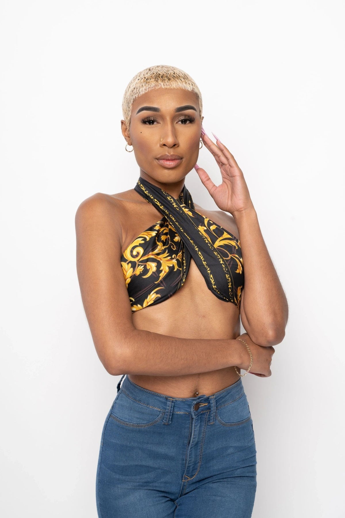 Universal chaos silk scarf