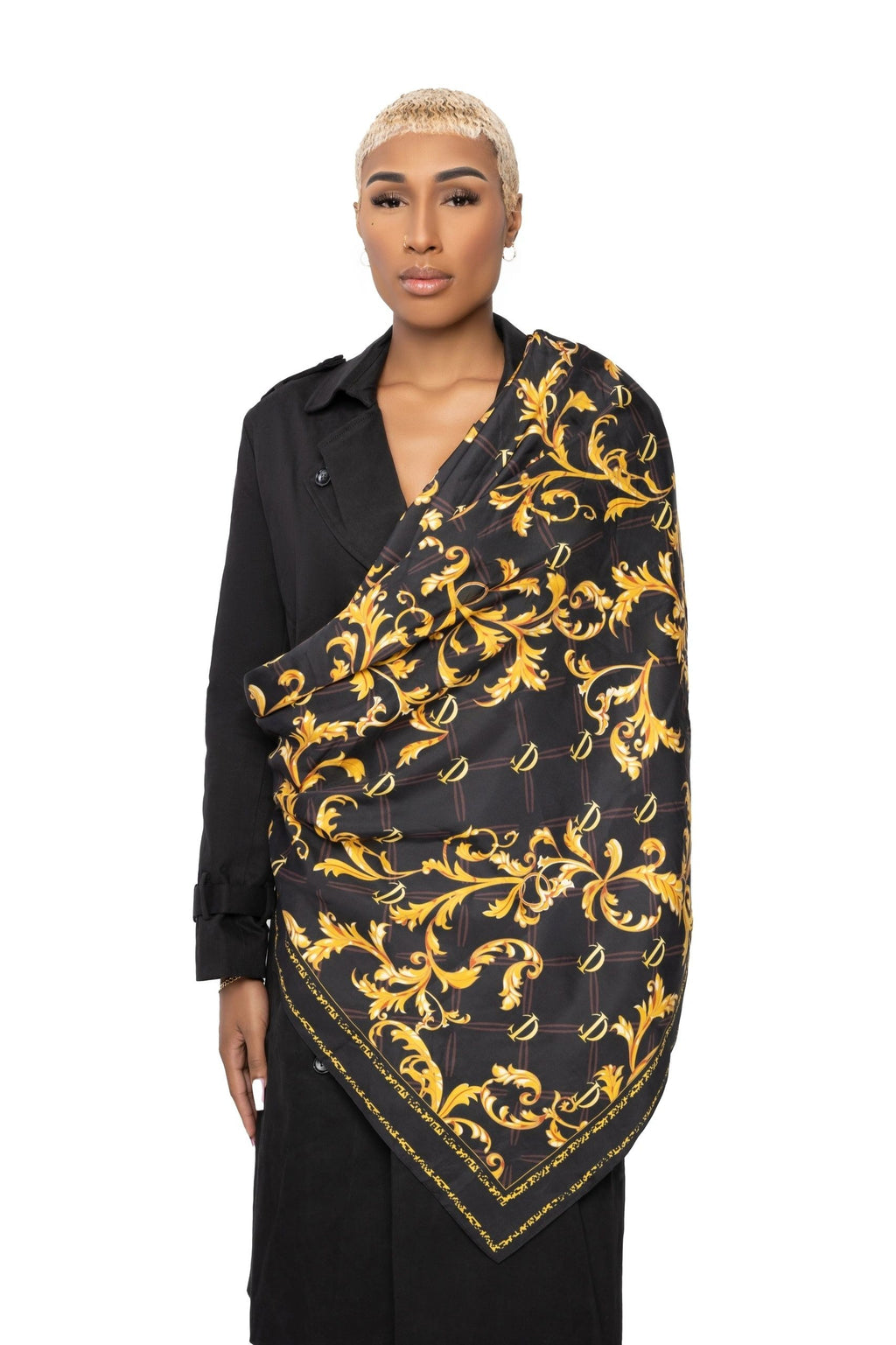 Universal chaos silk scarf