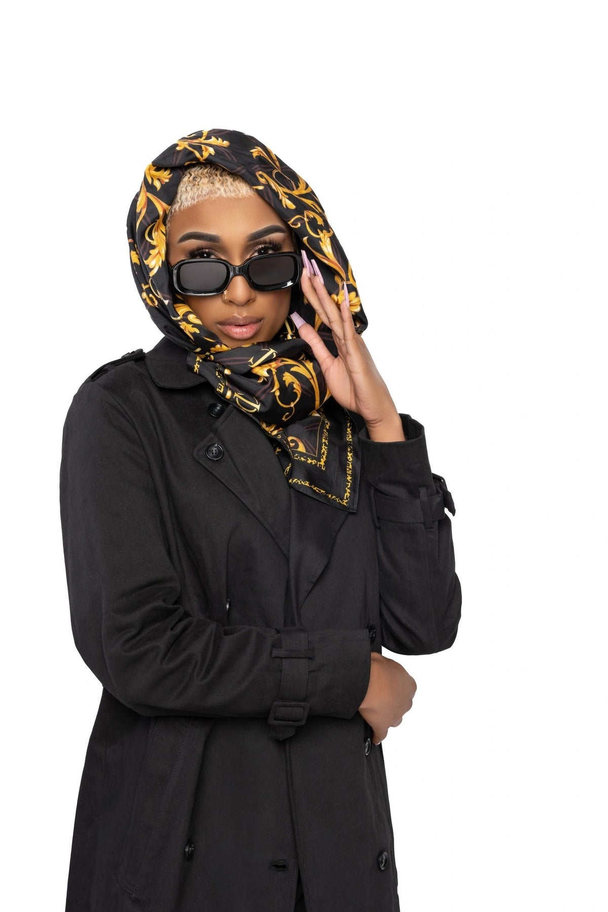 Universal chaos silk scarf