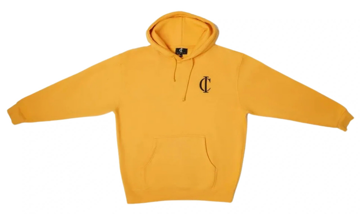 Yellow Black Logo Hoodie