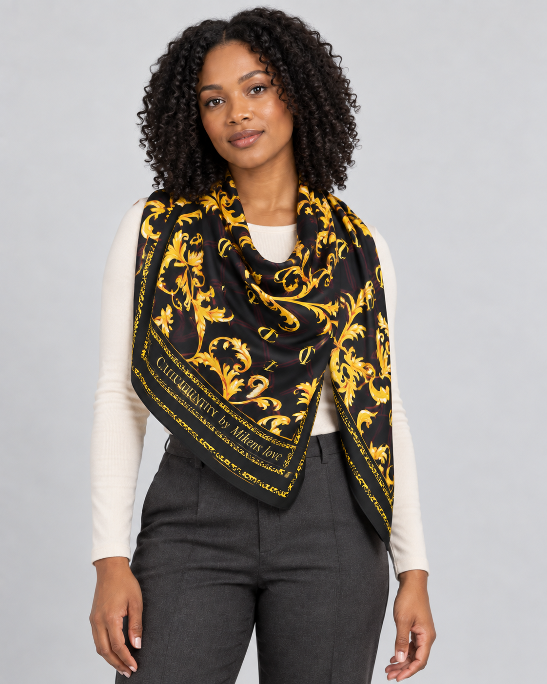Universal chaos silk scarf