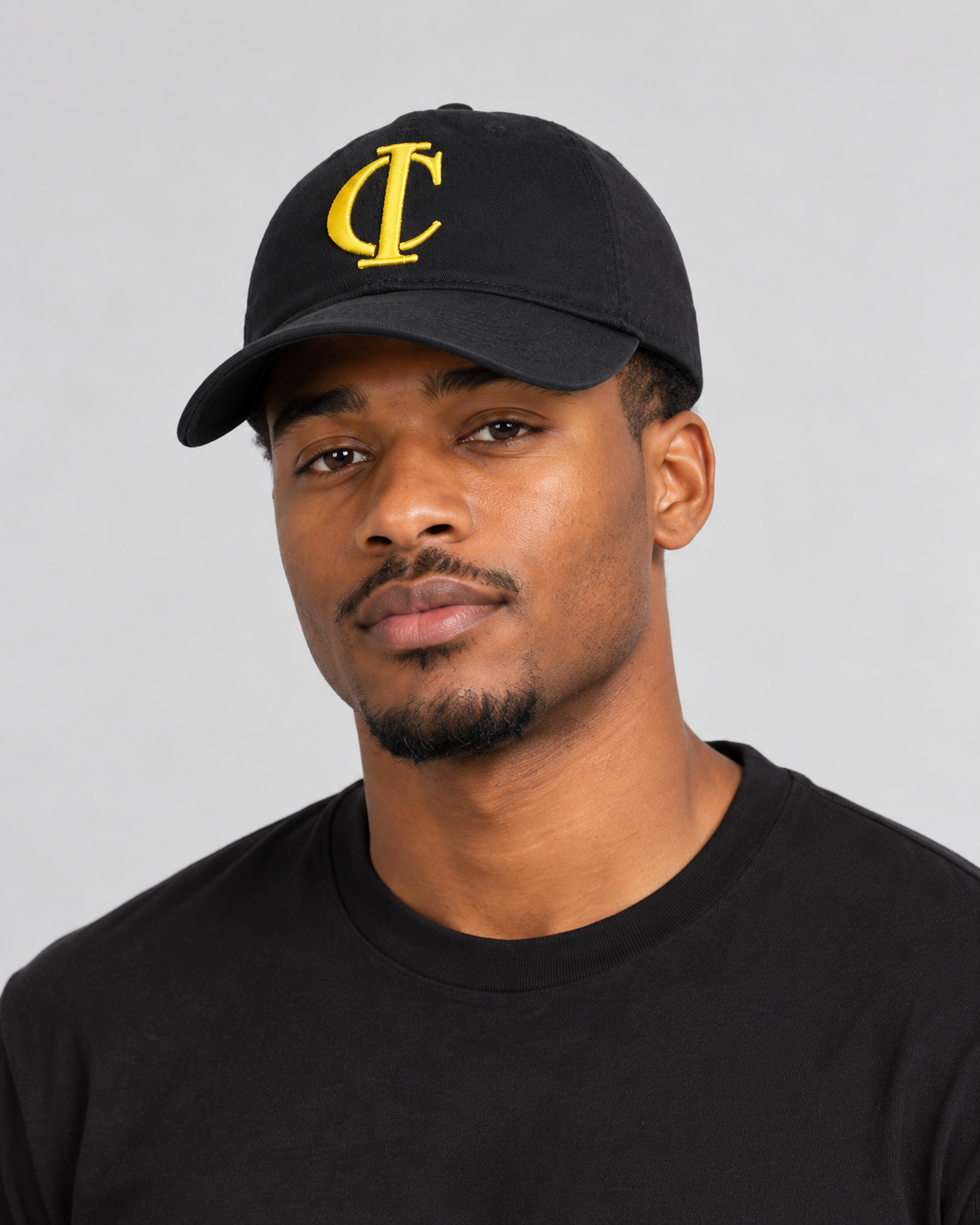 Black Yellow Logo Cap