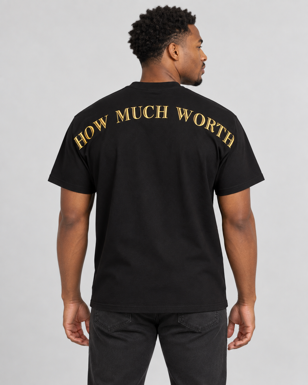 Slogan Black Tee