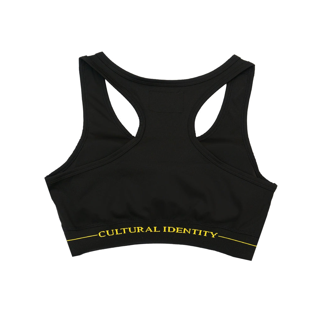 Branded sports bra