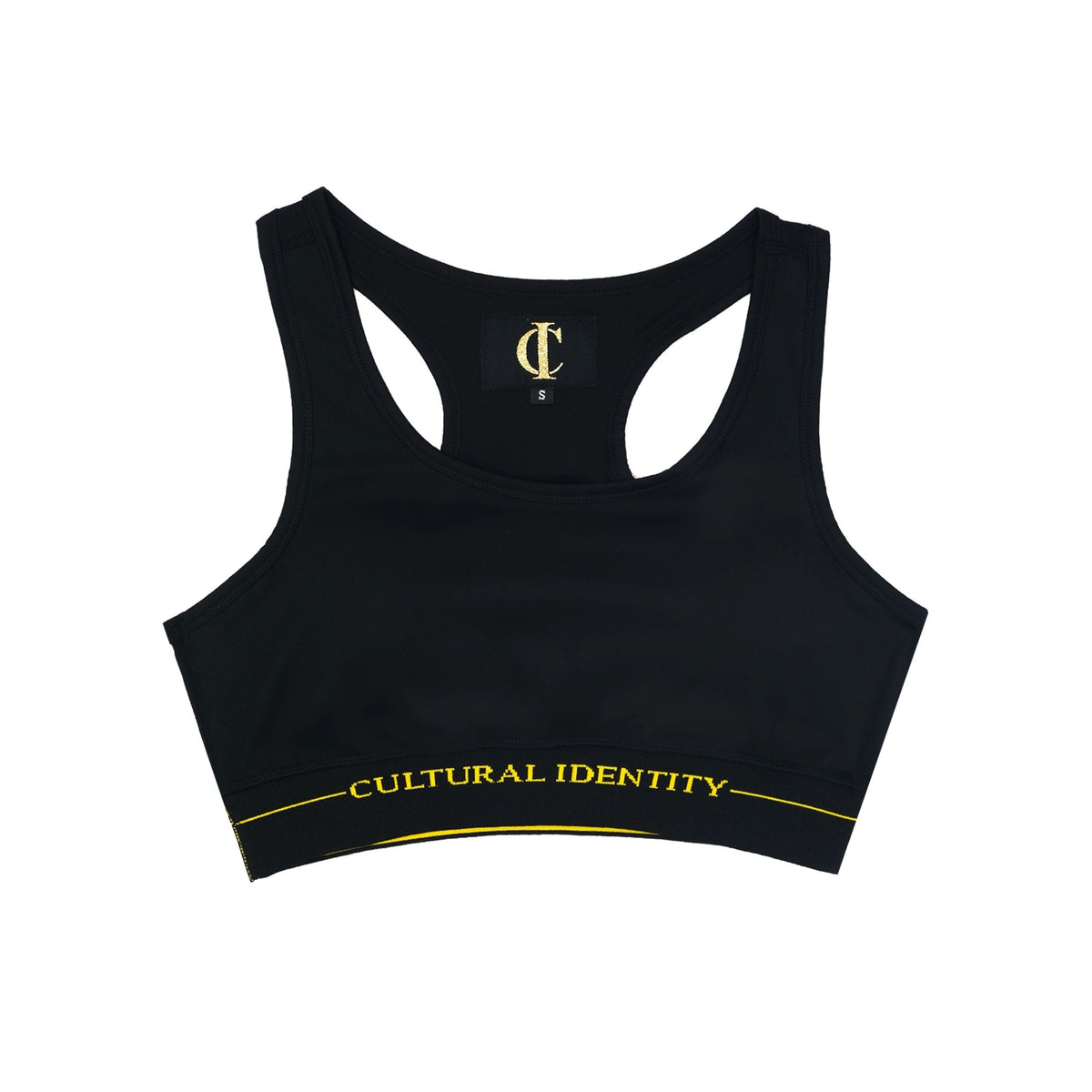 Branded sports bra